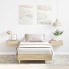 vidaXL Cadre de lit sans matelas ch&ecirc;ne sonoma 90x200 cm