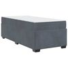 vidaXL Cadre de lit avec matelas Gris fonc&eacute; 80 x 200 cm tissu