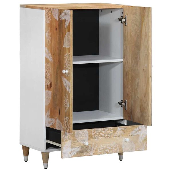 vidaXL Buffet 60x33,5x100 cm bois de manguier massif