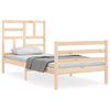 vidaXL Cadre de lit sans matelas bois massif
