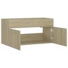 vidaXL Armoire d'&eacute;vier Ch&ecirc;ne sonoma 90x38,5x46 cm Bois d&rsquo;ing&eacute;nierie