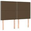 vidaXL Sommier &agrave; lattes de lit avec matelas Marron fonc&eacute; 140x200 cm