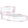 vidaXL Cadre de lit sans matelas ch&ecirc;ne sonoma 107x203 cm