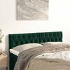 vidaXL T&ecirc;tes de lit Vert fonc&eacute; 160x7x78/88 cm Velours