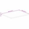 vidaXL Dessus de table rectangulaire bois massif de manguier brut