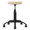 vidaXL Chaise de bureau pivotante cr&egrave;me velours