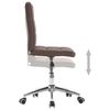 vidaXL Chaises &agrave; manger lot de 4 taupe tissu