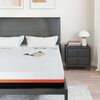 vidaXL Matelas Blanc et Noir 140 x 200 cm Tissu jacquard