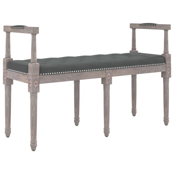 vidaXL Banc Gris fonc&eacute; 110x40x70 cm Tissu