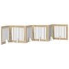 vidaXL Porte de chien pliable avec supports 6 pc Ch&ecirc;ne Sonoma 482 cm