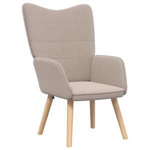 vidaXL fauteuil Gris clair 62 x 67 x 95,5 cm Tissu Sherpa