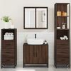 vidaXL Ensemble de meubles de salle de bain 4 pcs ch&ecirc;ne marron