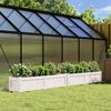 vidaXL Jardini&egrave;res 2 pcs blanc bois de pin massif