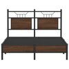 vidaXL Cadre de lit sans matelas ch&ecirc;ne marron 120x200 cm