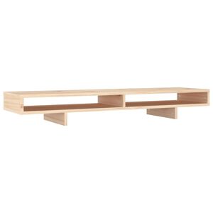 vidaXL Support pour moniteur 100x27x14 cm Bois de pin solide
