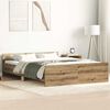 vidaXL Cadre de lit sans matelas ch&ecirc;ne artisanal 120x200 cm