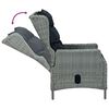 vidaXL Ensemble &agrave; manger de jardin 5pcs Gris clair R&eacute;sine tress&eacute;e