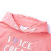 Sweatshirt &agrave; capuche pour enfants rose vif 128