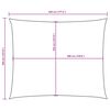 vidaXL Voile de parasol tissu oxford rectangulaire 3,5x4,5 m blanc