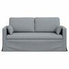 vidaXL Canap&eacute; Gris clair