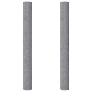 vidaXL Polaires de peintre antid&eacute;rapantes 2 pcs 5 m 220 g/m&sup2; gris