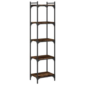vidaXL Biblioth&egrave;que 5 niveaux ch&ecirc;ne fum&eacute; 40x30x154cm bois d'ing&eacute;nierie
