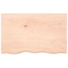 vidaXL &Eacute;tag&egrave;re murale 80x50x(2-6) cm bois de ch&ecirc;ne massif non trait&eacute;