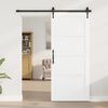 vidaXL Porte coulissante ORKDAL Blanc 86 x 198,5 cm Pin massif