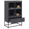 vidaXL Buffet haut anthracite 68x39x111,5 cm acier