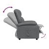 vidaXL Fauteuil inclinable Gris Similicuir
