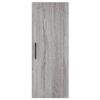 vidaXL Buffet haut Sonoma gris 34,5x34x180 cm Bois d'ing&eacute;nierie