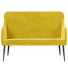 vidaXL Banc Jaune 110x76x80 cm Velours