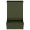 vidaXL Distributeur pour lapins Vert olive 17,5 x 26 x 28,5 cm