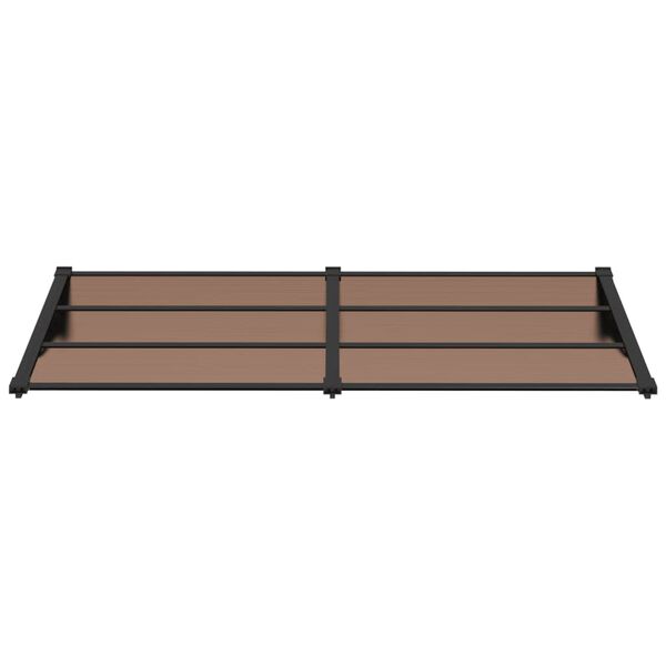 vidaXL Auvent de porte Noir 199x90 cm Polycarbonate