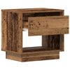 vidaXL Table de nuit avec tiroir 2 pcs Bois ancien 45 x 34 x 44 cm