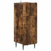 vidaXL Meuble de Rangement de Salle de Bain ZWOLLE Ch&ecirc;ne fum&eacute;