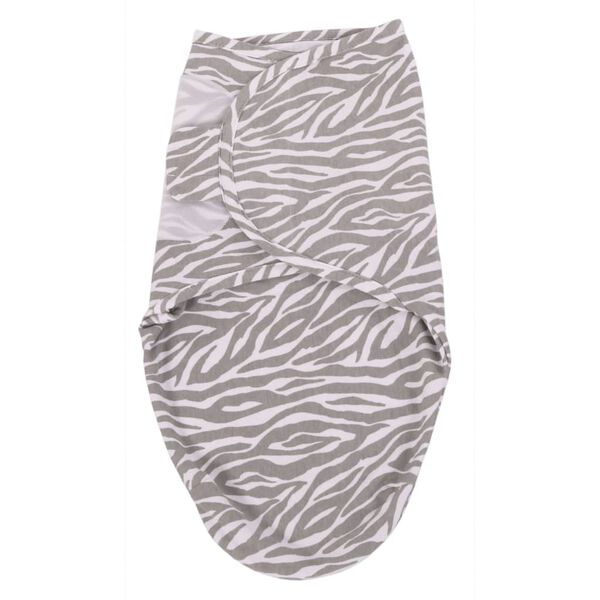 Bo Jungle Couverture emmaillot&eacute;e Gris et blanc Tigre S