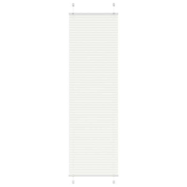 vidaXL Store plissé blanc 65x200 cm largeur du tissu 64,4 cm polyester