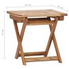 vidaXL Chaises longues de jardin et repose-pied et table Bois de teck