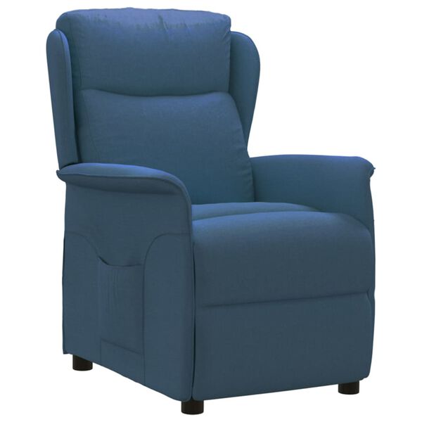 vidaXL Fauteuil inclinable Bleu Tissu