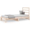 vidaXL Lit coulissant sans matelas 2x(90x190) cm