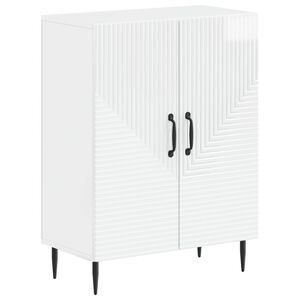 vidaXL Meuble de Rangement de Salle de Bain HAARLEM Blanc brillant