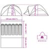 vidaXL Tente de cabine familiale 6 personnes vert imperm&eacute;able