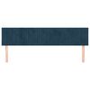 vidaXL T&ecirc;tes de lit 2 pcs Bleu fonc&eacute; 90x5x78/88 cm Velours