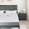 vidaXL Surmatelas Blanc 200 x 200 cm Tissu Jacquard