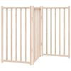 vidaXL Barri&egrave;re pour chien pliable &agrave; 3 panneaux 150 cm Bois massif Sapin