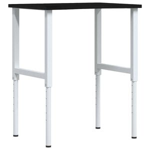 vidaXL &Eacute;tabli marron fonc&eacute; 80x60x(71,5-98) cm bois de ch&ecirc;ne massif