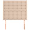 vidaXL T&ecirc;te de lit Cappuccino 100x5x118/128 cm Similicuir