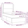 vidaXL Sommier &agrave; lattes de lit matelas LED Gris fonc&eacute; 100x200 cm Tissu