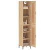 vidaXL Buffet haut Ch&ecirc;ne sonoma 34,5x34x180 cm Bois d'ing&eacute;nierie